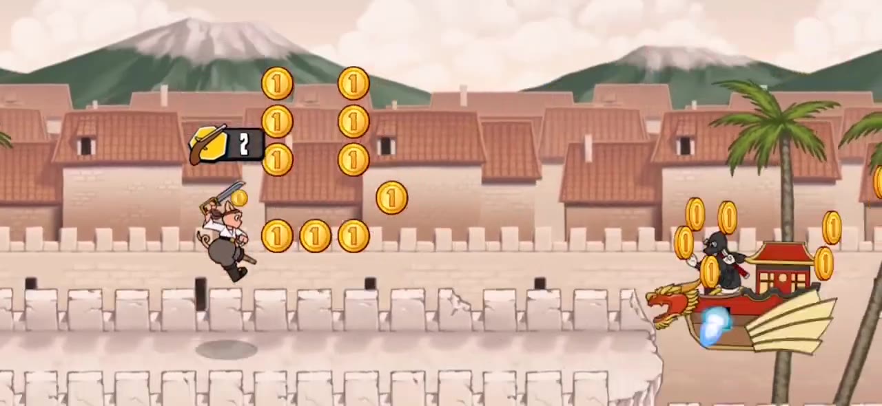 Ninja Ducks vs. Pirate Pigs gameplay video preview.